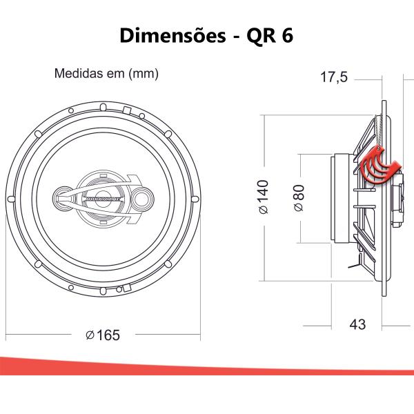 Imagem de Kit Alto Falantes Dianteiros + Traseiros Fiat Siena 1997 até 2016 - Hurricane Platino 640w