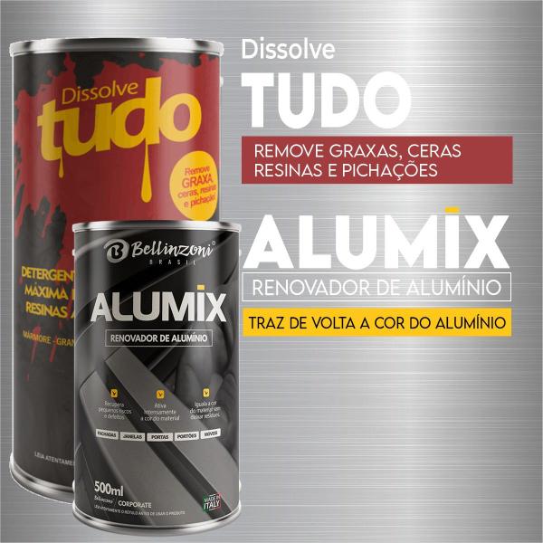Kit Alumix E Dissolve Tudo - Renovação E Limpeza Bellinzoni Imagem de Kit Alumix E Dissolve Tudo - Renovação E Limpeza Bellinzoni