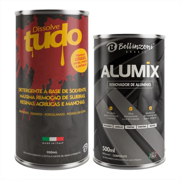Kit Alumix E Dissolve Tudo - Renovação E Limpeza Bellinzoni Imagem de Kit Alumix E Dissolve Tudo - Renovação E Limpeza Bellinzoni