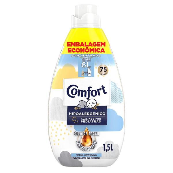 Imagem de Kit Amaciante Comfort Concentrado Puro Cuidado Intense 1,5l + 2 Refis 900ml