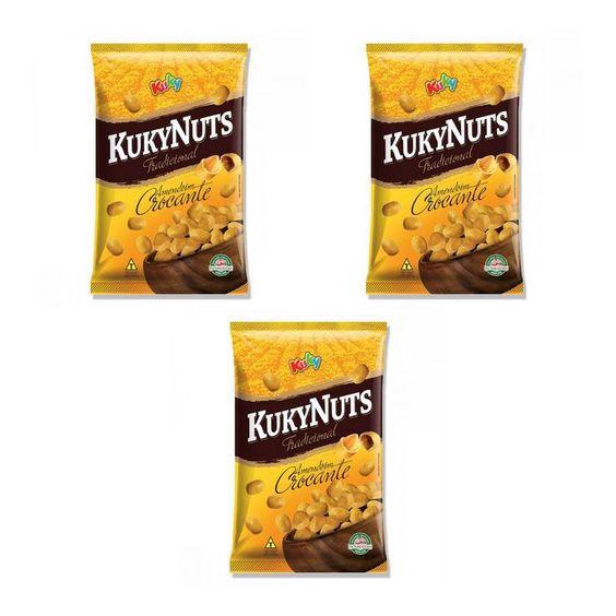 Kit Amendoim Salgadinho Delicioso 3 Unidades de 1Kg Cd - Kuky Imagem de Kit Amendoim Salgadinho Delicioso 3 Unidades de 1Kg Cd