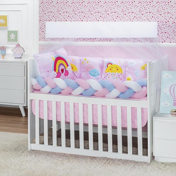 Imagem de Kit Americano Berço Baby Zoo Estampado 10 Peças Bebe Luxuoso