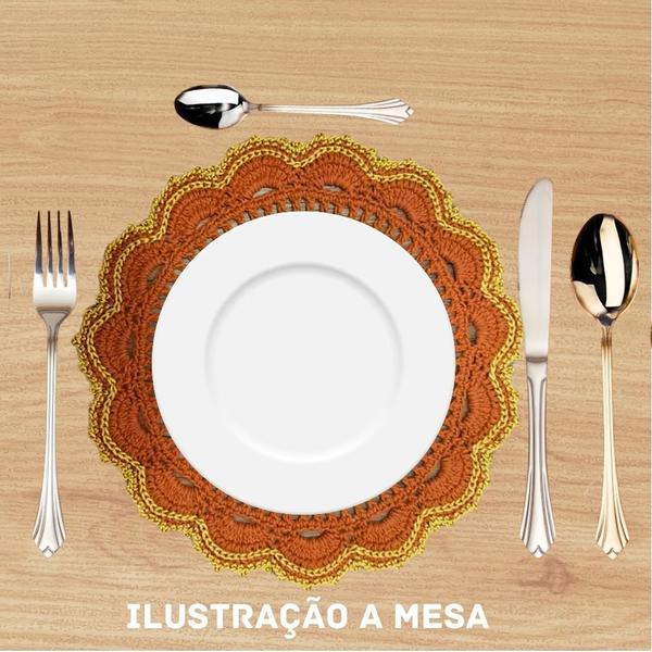 Imagem de Kit Americano Sousplat de Mesa em Crochê - 4 peças