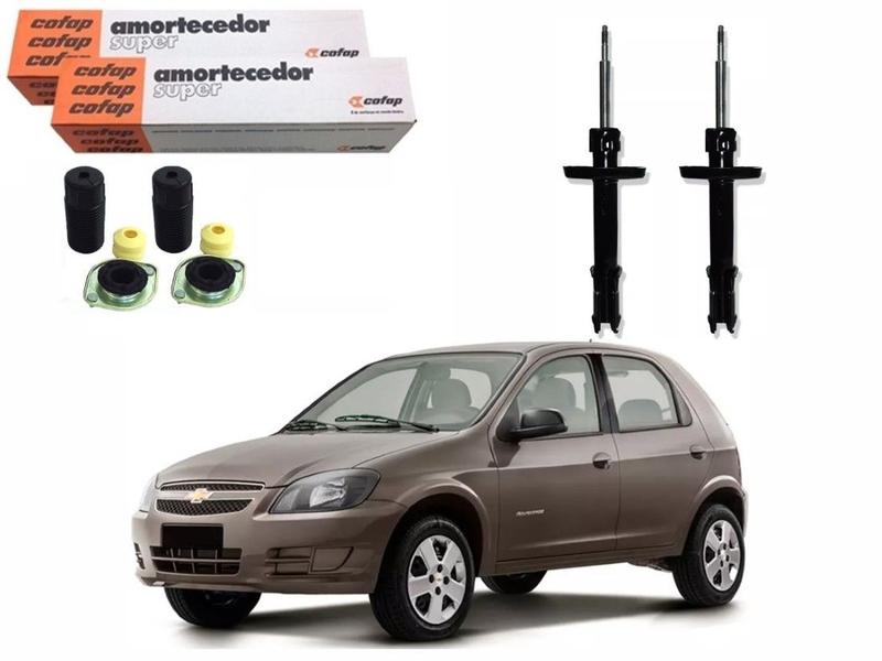 Imagem de Kit amortecedor dianteiro cofap original chevrolet celta 1.0 2013 a 2015