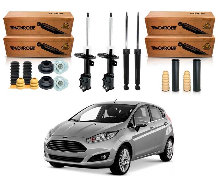 Imagem de Kit amortecedor dianteiro traseiro monroe ford new fiesta 1.6 2014 a 2017