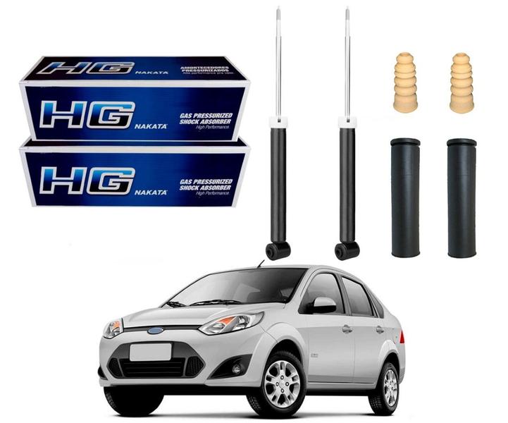 Imagem de Kit amortecedor traseiro nakata ford fiesta sedan 1.0 1.6 2010 a 2014