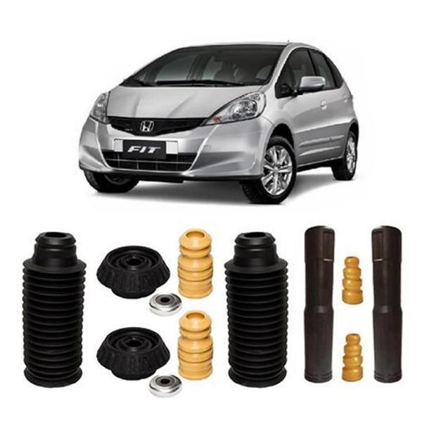 Kit Amortecer Suspensão Diant Traseira New Fit 2016 2017 18 - Auto Flex Imagem de Kit Amortecer Suspensão Diant Traseira New Fit 2016 2017 18