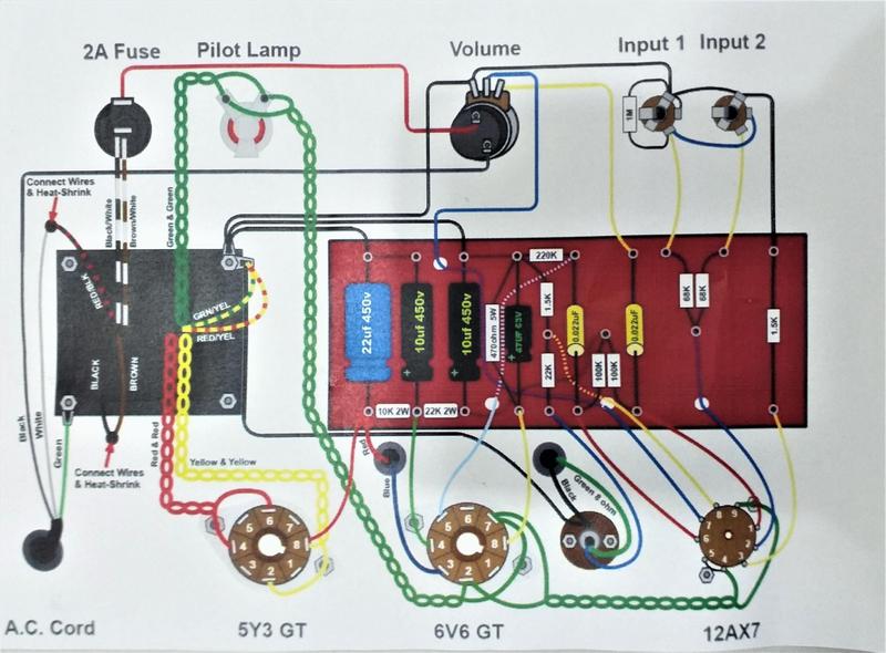 Imagem de Kit Amplificador 5f1 Fender Valvulado Fender 5 Watts Rms