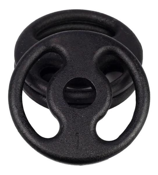 Kit Anilhas 4 X 1Kg Para Barra Halter Musculação Preto - Irn Imagem de Kit Anilhas 4 X 1Kg Para Barra Halter Musculação Preto