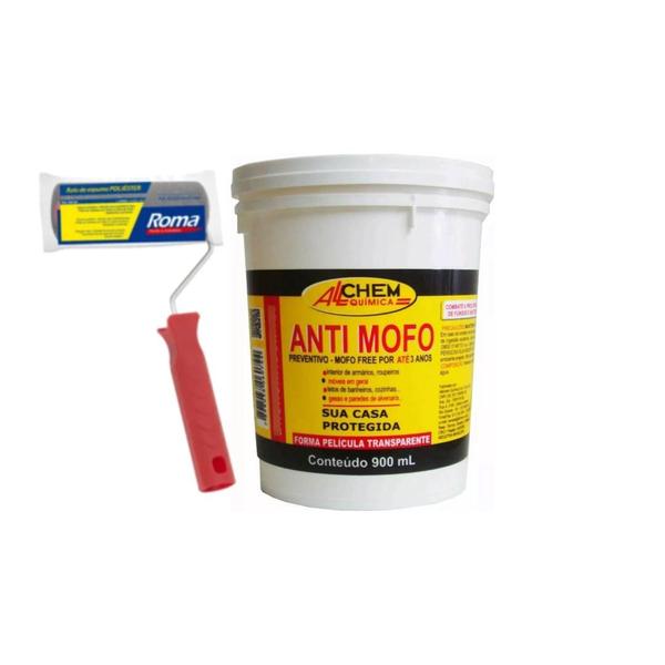 Imagem de Kit Anti Mofo Preventivo 900ml + Rolo Espuma 9cm Roma