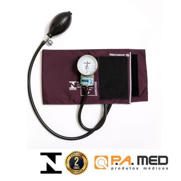 Kit Ap. Pressão Esfigmomanômetro + Estetoscópio Bordo PA Med - P.A. MED Imagem de Kit Ap. Pressão Esfigmomanômetro + Estetoscópio Bordo PA Med - P.A. MED