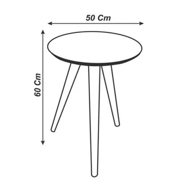 Imagem de Kit Aparador e Mesa Lateral com Vidro Pés Palito