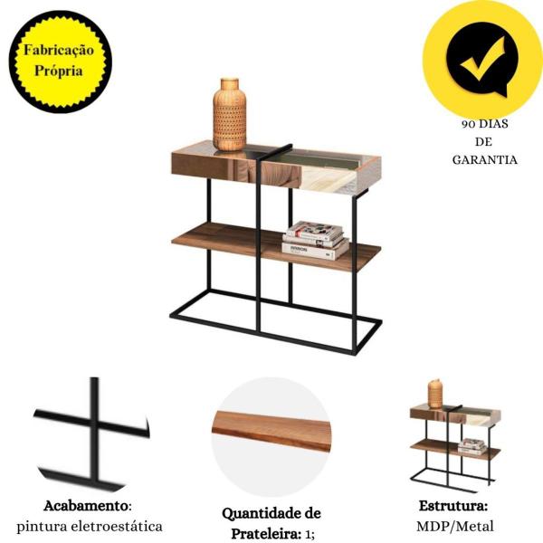 Imagem de Kit Aparador Prateleira Mesa Lateral Centro Aurora Demolição