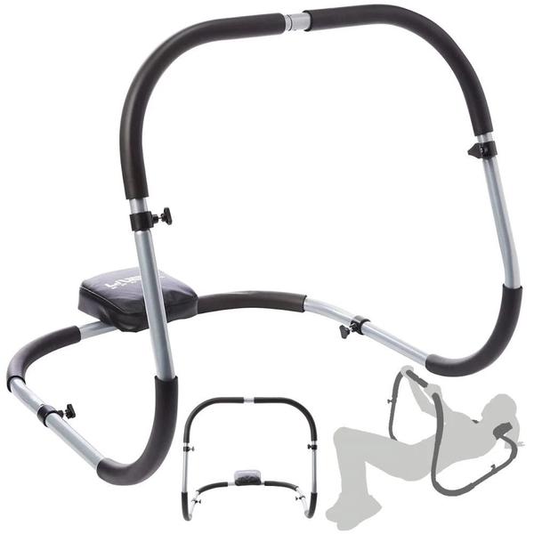 Imagem de Kit Aparelho Abdominal Treino Musculacao Tonificacao + Rodinha Roda para Abdominal Exercicios Amarela  Liveup Sports 