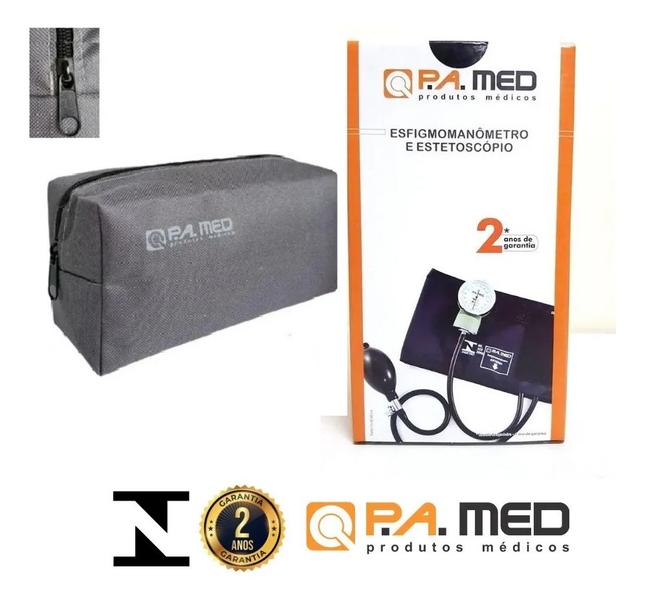 Imagem de Kit Aparelho De Medir Pressão + Esteto Black P. A. Med