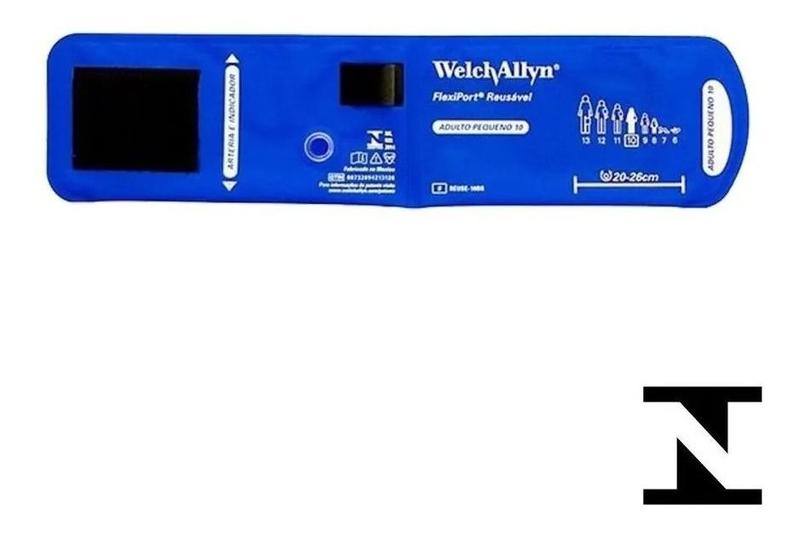 Imagem de Kit Aparelho Medidor De Pressão Manual Welch Allyn Ds44 + Bracadeiras Nº 9, 10, 11, 12 + Estojo