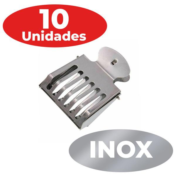 Imagem de Kit Apicultura 10 Unidades Clip Inox Pegador Abelha Rainha