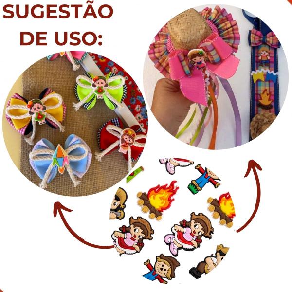 Imagem de Kit aplique festa junina variados emborrachado com 50 peças