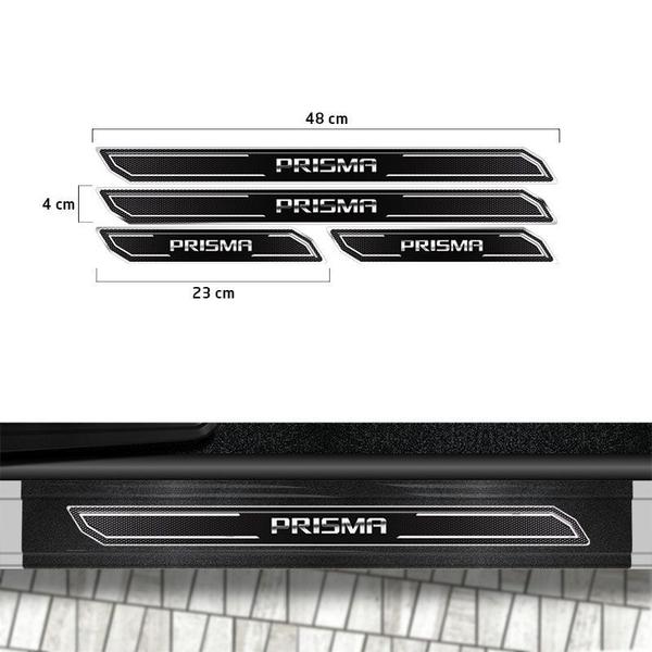 Imagem de Kit Aplique Lateral Prisma 13/19 + Soleira Da Porta Protetor