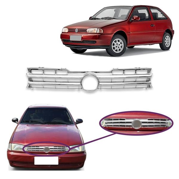 Imagem de Kit Aplique Maçaneta + Retrovisor + Kit Chrome + Aplique Grade Dianteira Parati/Gol/Saveiro G2 1995 a 1999