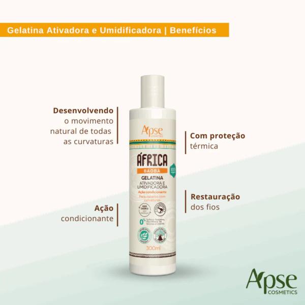 Imagem de Kit Apse Africa Baoba Shampoo + Condicionador + Gelatina