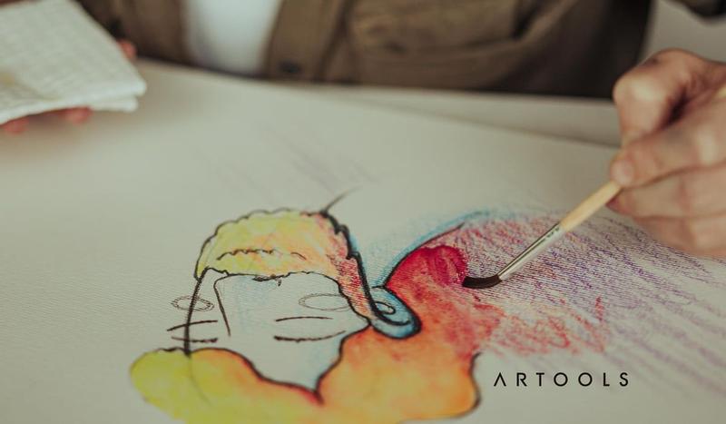 Kit Aquarela Em Pastilha 36 Cores Artools Imagem de Kit Aquarela Em Pastilha 36 Cores Artools