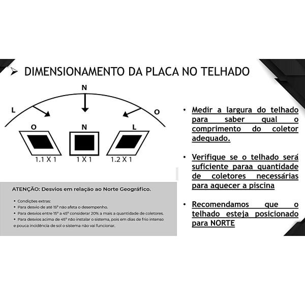 Imagem de Kit aquecedor piscina solar 62 placas 3,7 mt + válv quebra vácuo