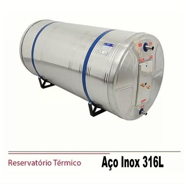 Imagem de Kit Aquecedor Solar Boiler 300 Litros Nível 316L Coletor Vácuo 15 Tubos