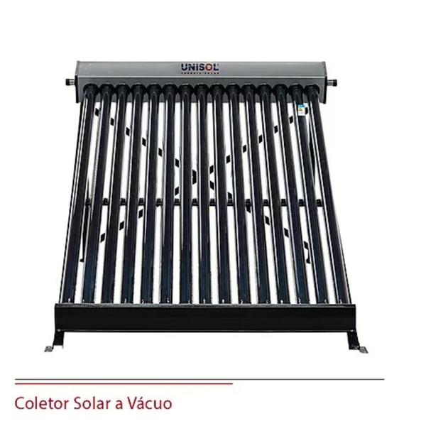 Kit Aquecedor Solar Boiler 300 Litros Nível Coletor Vácuo 20 Tubos - Unisol Aquecedores Imagem de Kit Aquecedor Solar Boiler 300 Litros Nível Coletor Vácuo 20 Tubos