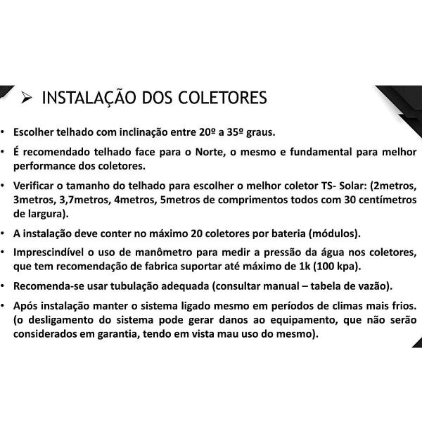 Imagem de Kit Aquecedor Solar Piscina 25 Placas 3,70m P/ 28m² Ts Solar