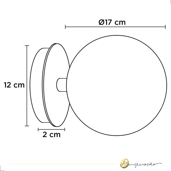 Kit Arandela Íris Bola E Castanha De Cristal + Lâmpada LED G9 - Lampluz Imagem de Kit Arandela Íris Bola E Castanha De Cristal + Lâmpada LED G9