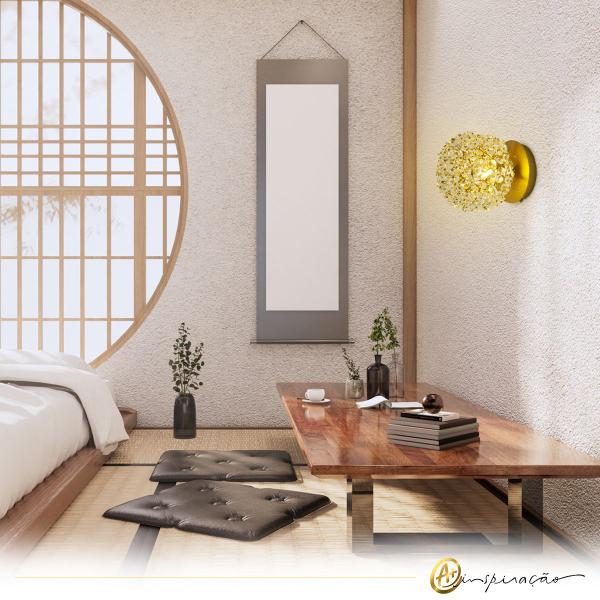 Kit Arandela Íris Bola E Castanha De Cristal + Lâmpada LED G9 - Lampluz Imagem de Kit Arandela Íris Bola E Castanha De Cristal + Lâmpada LED G9