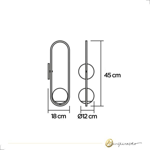 Kit Arandela Pendulo 777/1 + Lâmpada Inclusa Halopin G9 - SPOTLINE Imagem de Kit Arandela Pendulo 777/1 + Lâmpada Inclusa Halopin G9