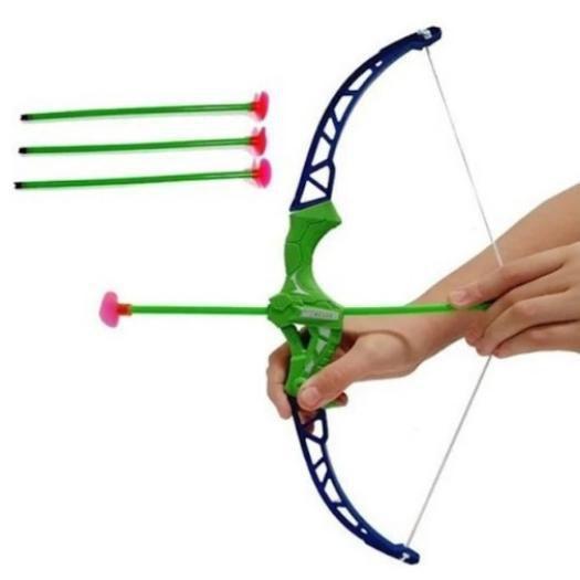 Imagem de Kit Arco Flecha Brinquedo Com Pistola Colorido Brincadeira