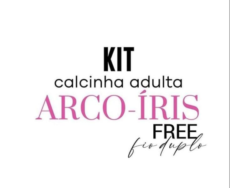 Imagem de Kit Arco-íris 7 calcinhas FIO Diamantes Lingerie TAM M