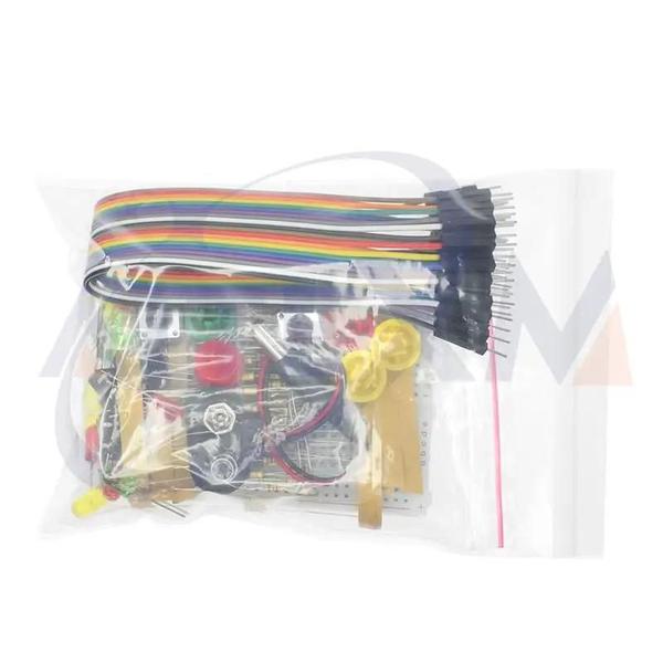 Imagem de Kit Arduino UNO R3 Mini Starter - LED, Jumper, Botão, Breadboard - Ideal para Iniciantes