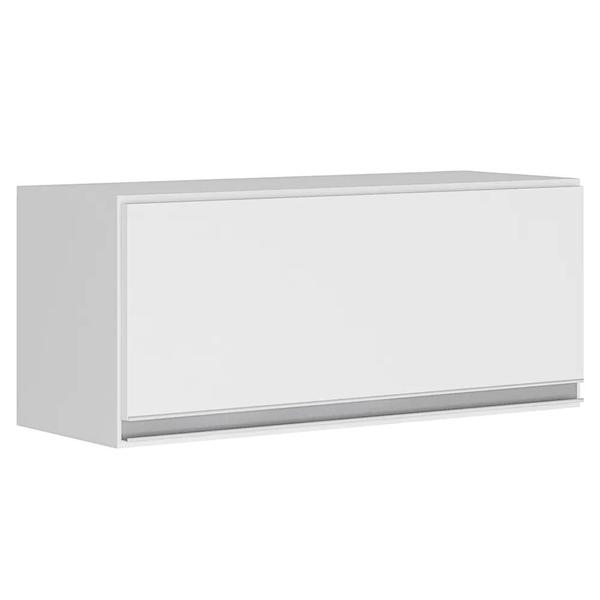 Imagem de Kit Área de Serviço e Lavanderia com 02 Armários Aéreo 120cm e 60cm 100% MDF Branco - Desk Design