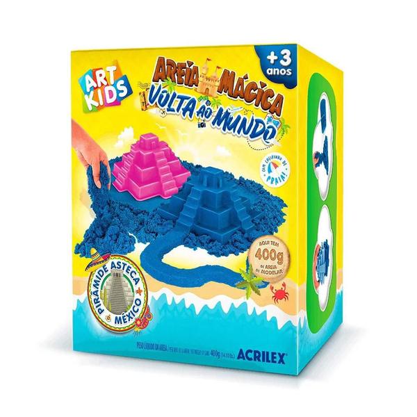 Imagem de Kit Areia Mágica 400g Volta ao Mundo México Art Kids Acrilex