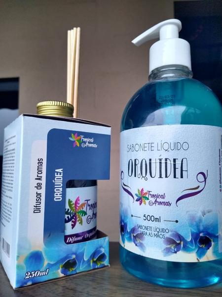 Imagem de Kit Aromatizador de Ambientes e Sabonete Perfumado Para Banheiro Closets Recepção Lavabo