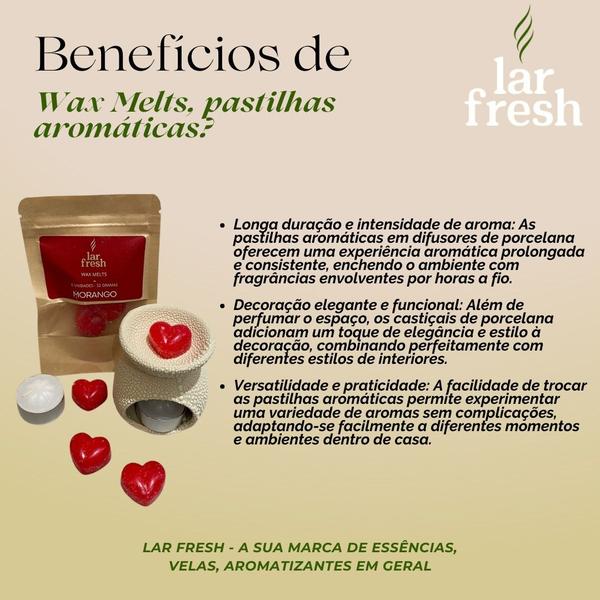 Imagem de Kit Aromatizador Rechaud + Wax Melts + Vela Rechaud Lar Fresh