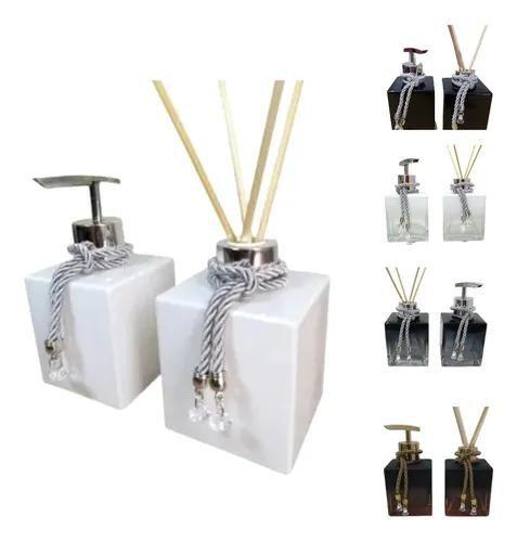 Imagem de Kit Aromatizador Sabonete Líquido Lavabo Cubo Luxo