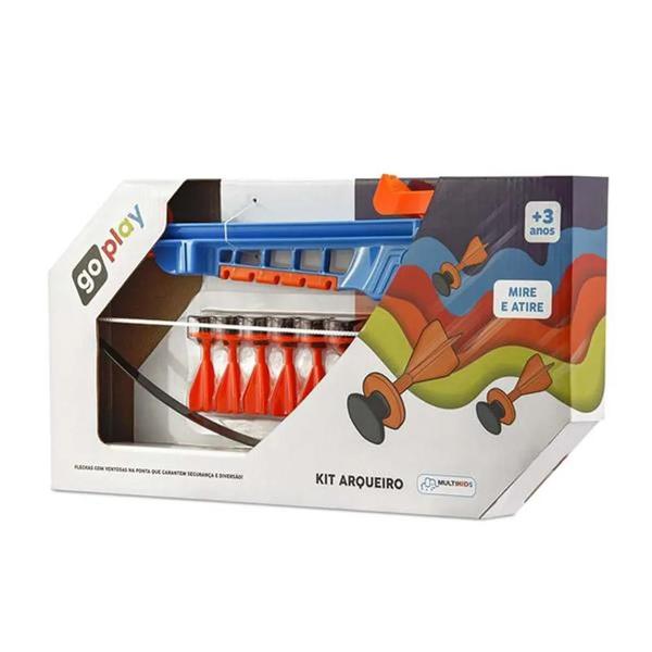 Kit Arqueiro Go Play Azul e Laranja Multikids - BR953 - Multkids Imagem de Kit Arqueiro Go Play Azul e Laranja Multikids - BR953