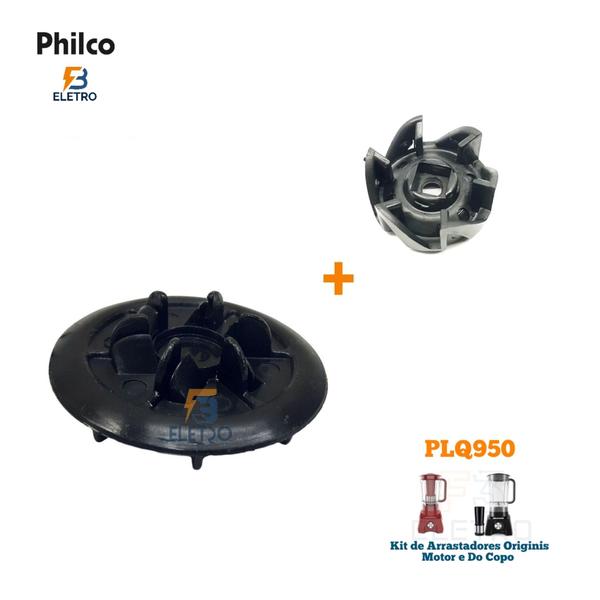 Imagem de Kit Arrastes Originais do Motor e Do Copo Liquidificador Philco PLQ950