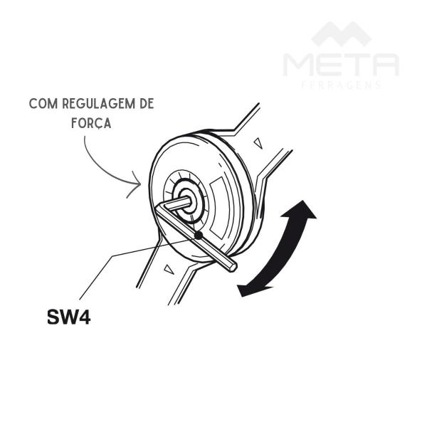 Imagem de Kit Articulador Duo Forte Com regulagem De força - Häfele