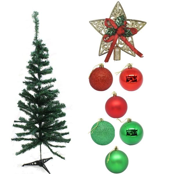 Imagem de Kit árvore de natal e enfeites para decoração