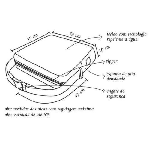 Imagem de Kit Assento de Alimentação Almofada de Elevação Com Cinto Para Bebes e Crianças Tema Unicórnio Alce