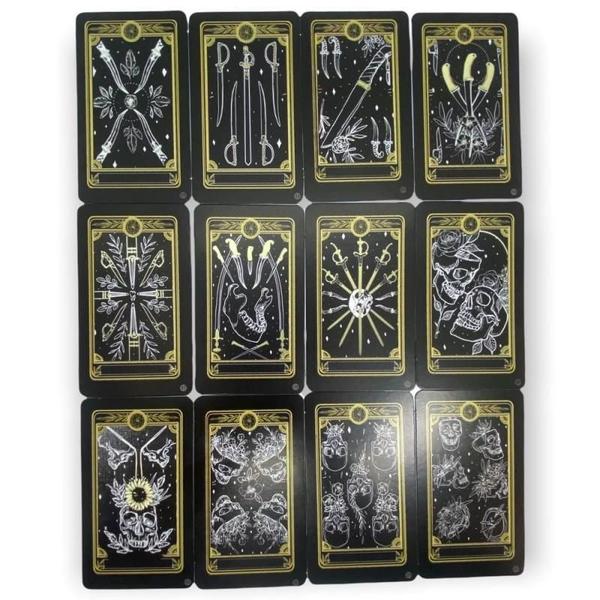 Imagem de Kit Atacado 3 Baralhos O Tarot Negro 78 Cartas Com Manual