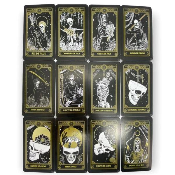 Imagem de Kit Atacado 3 Baralhos O Tarot Negro 78 Cartas Com Manual