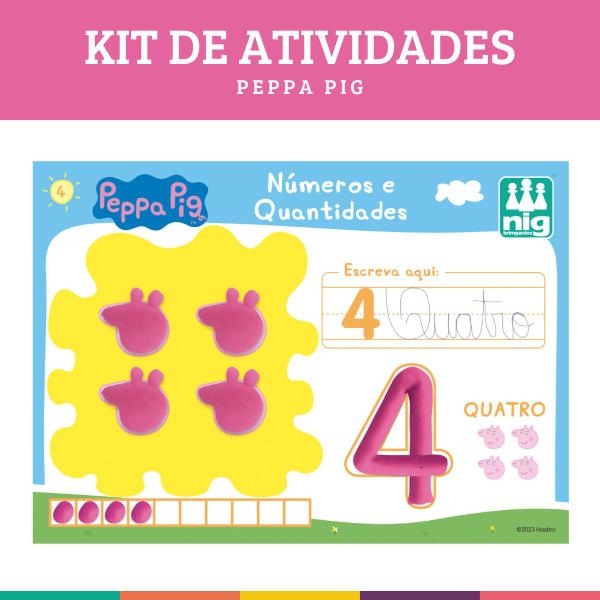 Imagem de Kit Atividades Peppa Pig Educativo Infantil Nig Brinquedos