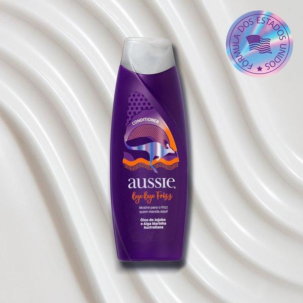 Imagem de Kit Aussie Bye Bye Frizz Maciez e Brilho 180ml: Shampoo + Condicionador